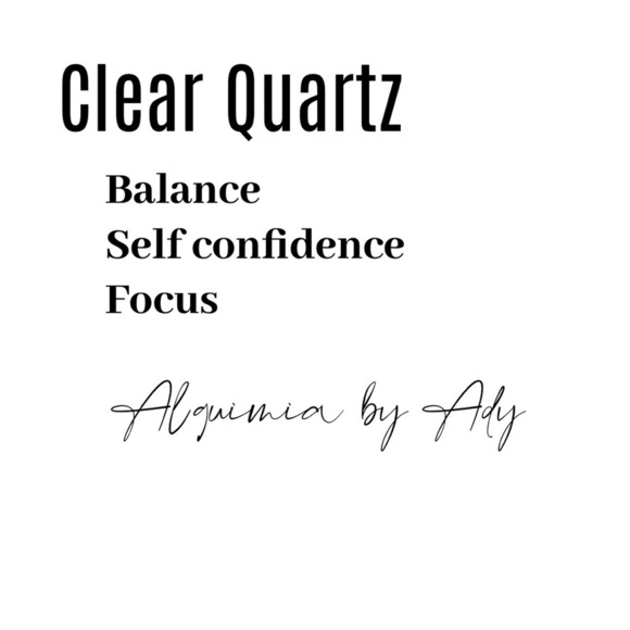 Clear aura Quartz studs statement earrings - Picture 2 of 4